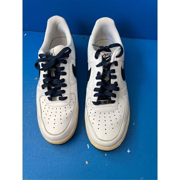 Nike Air Force 1 Sneaker Men Size 11 White Leather Classic Basketball Shoe Low main image 6